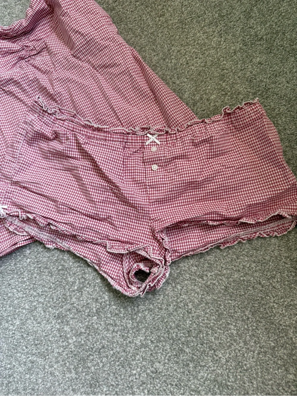 Brandy Melville Red Gingham Cami & Short Sleep Set - Picture 2 of 4